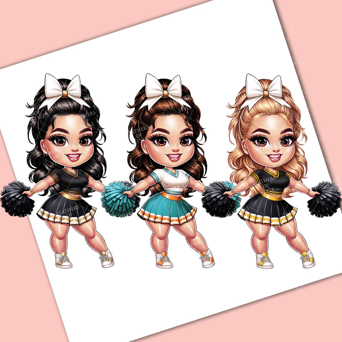 Football Chibi Doll Clipart, Sport Chibi Doll Clipart, Football Chibi ...