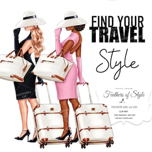 Imágenes prediseñadas de viajes, imágenes prediseñadas de chica viajera, imágenes prediseñadas de chica de vacaciones, imágenes prediseñadas de maletas, imágenes prediseñadas afroamericanas, imágenes prediseñadas de equipaje