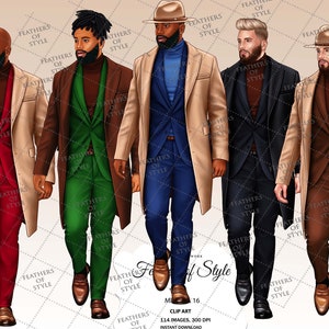 Man clipart, Business man clipart, Boyfriend clipart, Mature man clipart, Father clipart, Male clipart, African American man clipart