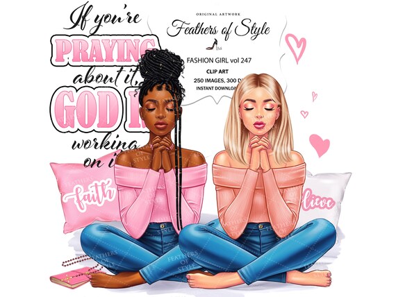 Church lady clipart, Praying lady clipart, Faith clipart, Pray clipart, African American clipart