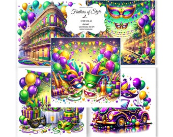 Mardi Gras scene, Mardi Gras illustration, Mardi Gras clipart, Mardi Gras background, Carnival backgrounds, Carnival scene