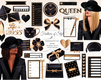 Goodnotes Stickers, Boss Babe stickers, Business woman clipart, Lady boss clipart, Business stickers, Digital Stickers for Goodnotes