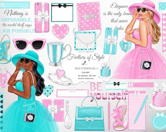 Goodnotes Stickers, Boss Babe stickers, Business woman clipart, Lady boss clipart, Business stickers, Digital Stickers for Goodnotes