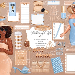 Goodnotes Stickers, Boss Babe stickers, zakenvrouw clipart, Lady baas clipart, zakelijke stickers, digitale stickers voor Goodnotes