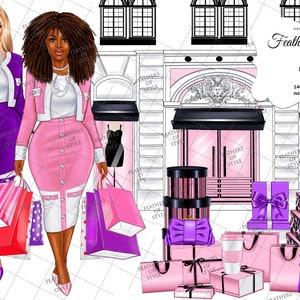 Shopping girl clipart, Shopping clipart, Fashion Girl Clipart Fashion Clipart Boss babe clipart Boss lady clipart Girl Shopping Clipart