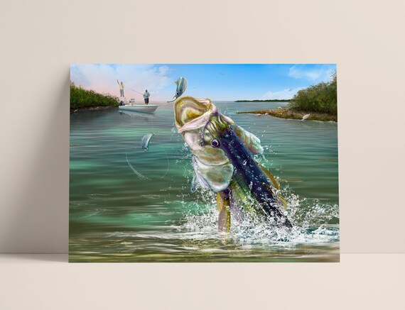 Fishing Gifts - Unique Fishing Wall Art Gifts for Men or Women, Ideal for  Any