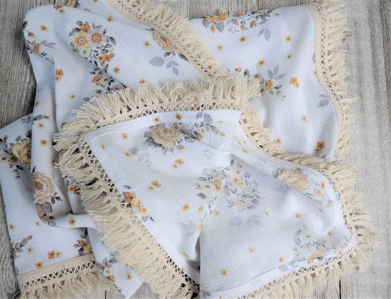 Baby Girl Blanket Baby Girl Boho Blankets Girl Vintage blanket Baby Girl Summer Blanket Floral Baby Blanket Swaddle Blanket Baby Shower