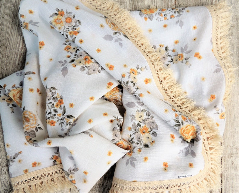 Baby Girl Blanket Baby Girl Boho Blankets Girl Vintage blanket Baby Girl Summer Blanket Floral Baby Blanket Swaddle Blanket Baby Shower