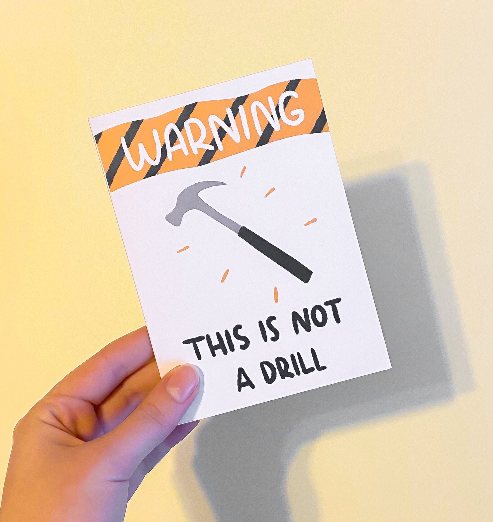 Not a Drill Greeting Card - Cute Illustrated Pun Dad, Father's Day ...