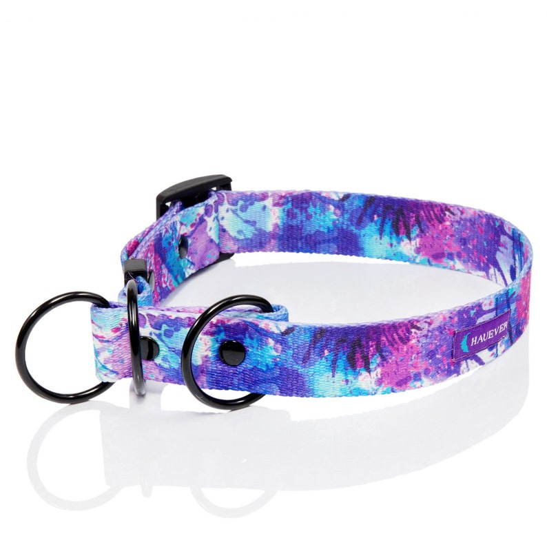 Hippie Half Choke Dog Collar Watercolor Dog Collar Unisex Etsy