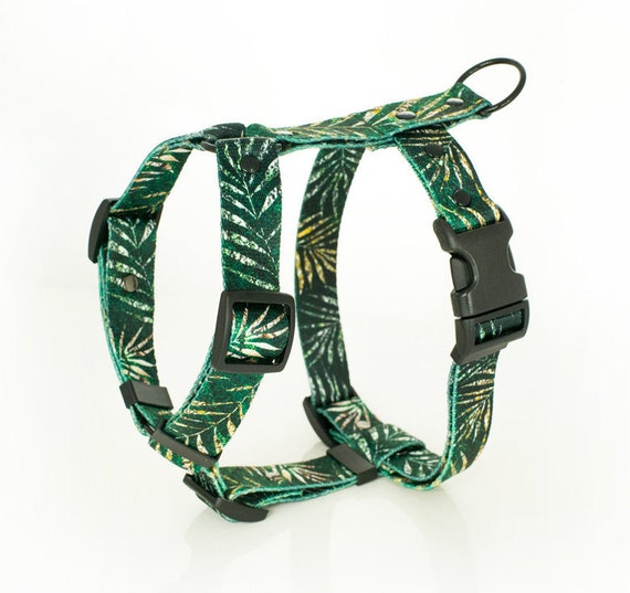 forest green dog harness