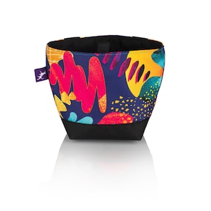 Dog treat bag, Miami disco Dog Treat Pouch with magnet lock, Puppy Treat Training Bag, Waterproof Dog Trainer pouch, Dog Lover Gift