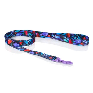 Atlantis blue dog leash, print dog leash, trendy dog, colorful dog leash, cute pattern, unisex dog leash