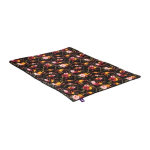 Dog Travel Bed, Boho Flower Elegant Dog Bed, Light dog puppy bed , Waterproof portable Dog Bed Traveler, Dog Lover Gift