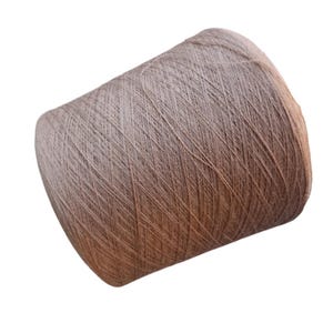 Beige Merino Yarn on Cone, Lace Weight Wool for Hand Knitting, Crocheting Projects Machine Knitting, & Weaving, Soft Wool Yarn for Knitting