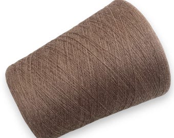Camel Italian Merino Lace Yarn, Soft Wool on Cone