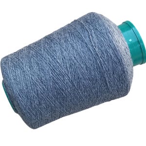Grey Merino Yarn on Cone, Lace Weight Wool for Hand Knitting, Crocheting Projects Machine Knitting, & Weaving, Soft Wool Yarn for Knitting