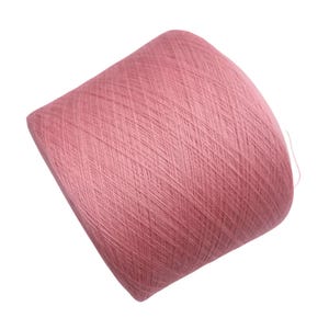 Pink Merino Yarn on Cone, Lace Weight Wool for Hand Knitting, Crocheting Projects Machine Knitting, & Weaving, Soft Wool Yarn for Knitting