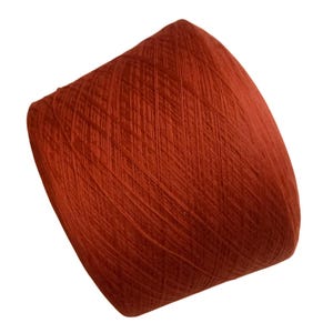 Red Merino Yarn on Cone, Lace Weight Wool for Hand Knitting, Crocheting Projects Machine Knitting, & Weaving, Soft Wool Yarn for Knitting