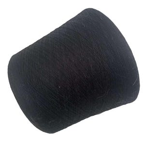 Black Merino Yarn on Cone, Lace Weight Wool for Hand Knitting, Crocheting Projects Machine Knitting, & Weaving, Soft Wool Yarn for Knitting