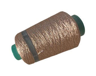 Hilo de lúrex brillante en cono para tejer y hacer punto, hilo metálico beige, hilo brillante para ropa de noche, hilo con purpurina para ganchillo.