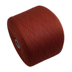 Terracotta  Merino Yarn on Cone, Lace Weight Wool for Hand Knitting, Crocheting Projects Machine Knitting, Soft Wool Yarn for Knitting