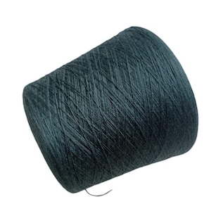 Green Merino Yarn on Cone, Lace Weight Wool for Hand Knitting, Crocheting Projects Machine Knitting, & Weaving, Soft Wool Yarn for Knitting
