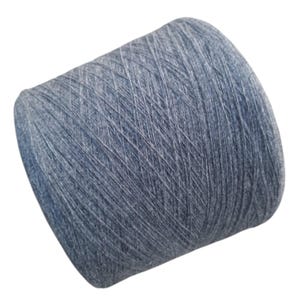 Grey Merino Wool Yarn on Cone, Lace Weight Yarn for Knitting, Crocheting, Weaving, Sweater Making, Machine Knitting, Wool for Hand Knitting