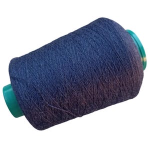 Denim Merino Yarn on Cone, Lace Weight Wool for Hand Knitting, Crocheting Projects Machine Knitting, & Weaving, Soft Wool Yarn for Knitting