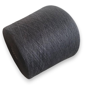 Grey Merino Yarn on Cone, Lace Weight Wool for Hand Knitting, Crocheting Projects Machine Knitting, & Weaving, Soft Wool Yarn for Knitting