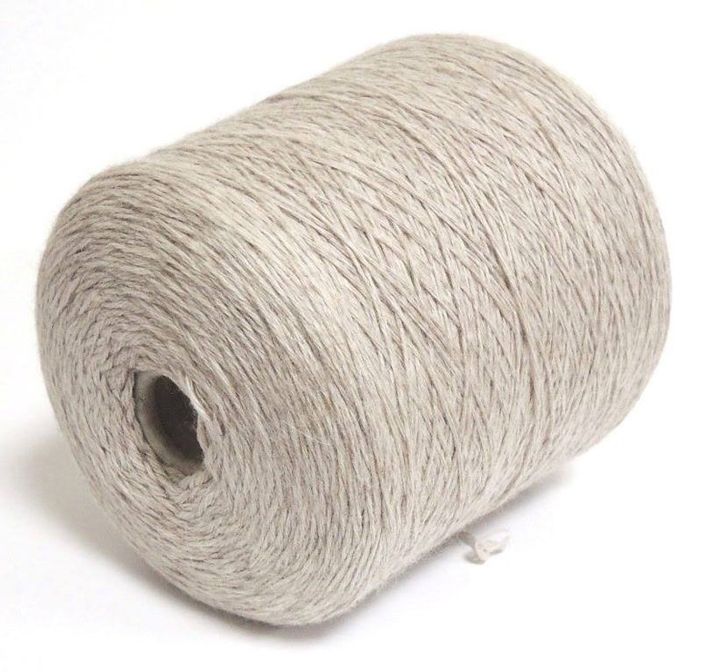 Alpaca Merino wool cone yarn Soft warm beige fiber for Etsy