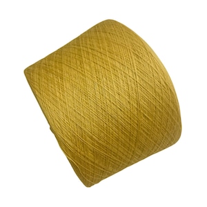 Yellow Merino Yarn on Cone, Lace Weight Wool for Hand Knitting, Crocheting Projects Machine Knitting, & Weaving, Soft Wool Yarn for Knitting