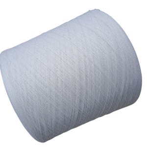 White Merino Yarn on Cone, Lace Weight Wool for Hand Knitting, Machine Knitting, & Weaving, Soft Wool Yarn for Knitting, Crocheting Projects