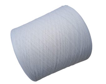 White Merino Yarn on Cone, Lace Weight Wool, Machine Knitting & Weaving