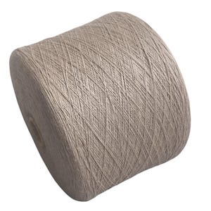 Beige Merino Yarn on Cone, Lace Weight Wool for Hand Knitting, Crocheting Projects Machine Knitting, & Weaving, Soft Wool Yarn for Knitting
