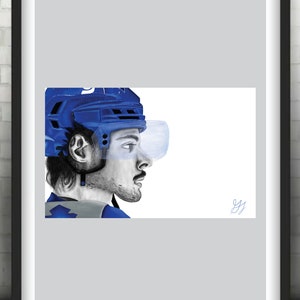 Auston Matthews Illustration - Toronto Maple Leafs - 7x5 Print