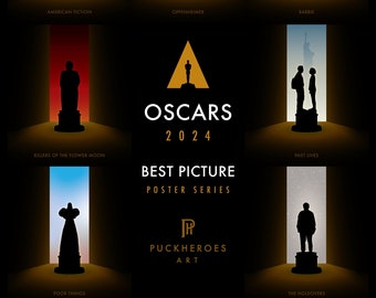 Oscars 2024 - Best Picture Nominee poster - 12x18 print