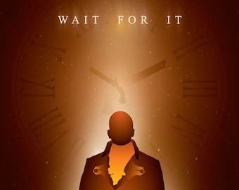 Hamilton &quot;Wait For It&quot; Aaron Burr Minimalist Design - 8x10 Print