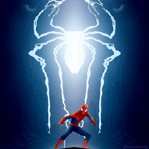 Carte d'anniversaire Spiderman personnalisée Spider-Man - 4e 5e 6e 7e 8e 9e  10e Fils Petit-fils Neveu Frère Cousin (SPID3)