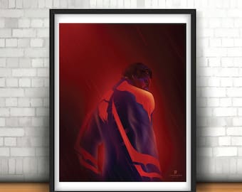 Spider-Man: A través del Spider-Verse - Spider-Man 2099 Poster Art - Impresión de 8x10