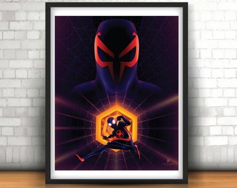 スパイダーマン 2099 限定版ファインアートプリント