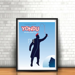 Yondu - "Marvel on Broadway" Minimalist Design - 8x10 Print