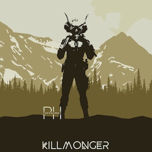 Killmonger - Diseño minimalista de Pantera Negra - Impresión 8x10
