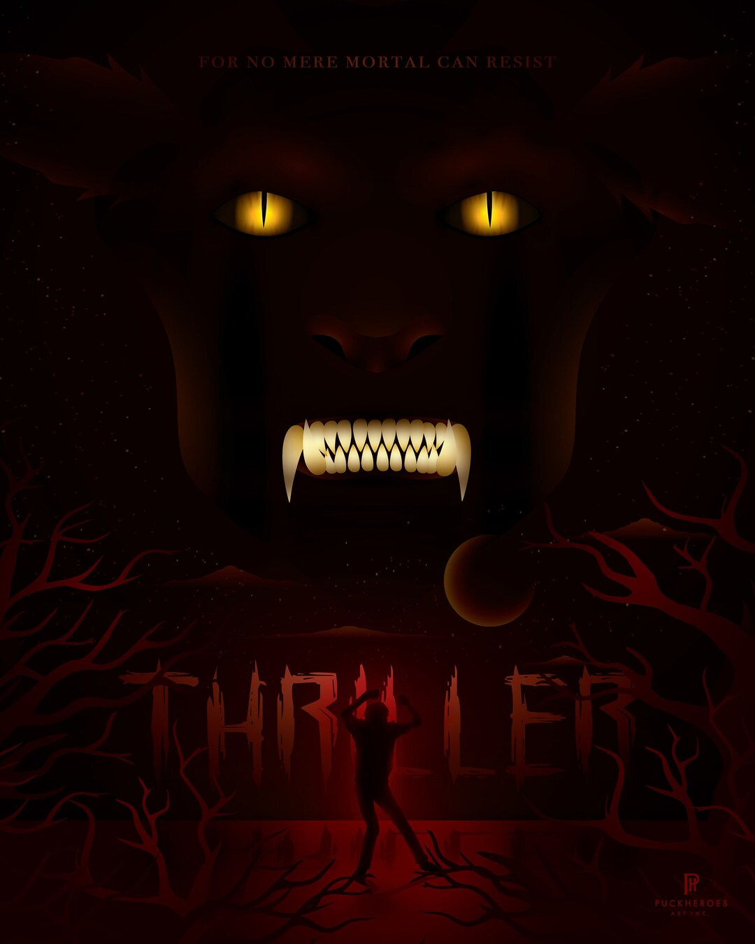Michael Jackson Thriller - Minimalist Design - 8x10 Print - Etsy