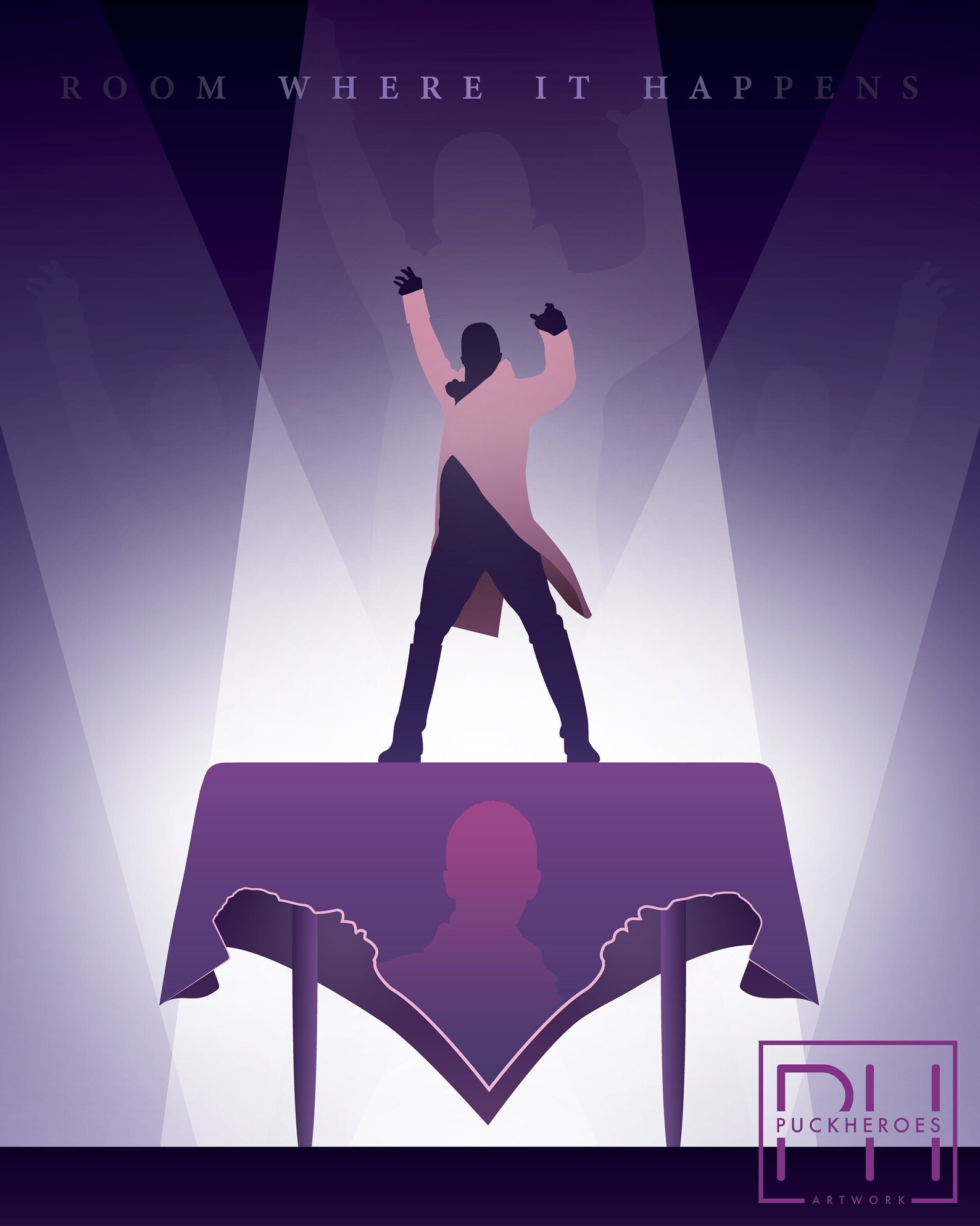 Hamilton Room Where It Happens Minimalist Design 8x10 Print Etsy