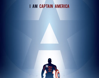 Falcon and the Winter Soldier - John Walker Captain America Minimalist Design - 8x10 Print