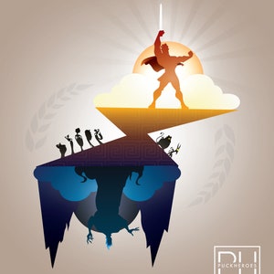 Hercules Minimalist Design - 8x10 Print