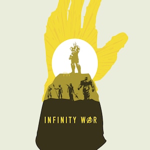 Avengers Infinity War - Thanos Minimalist Design (Version 2) - 8x10 Print