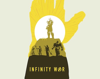 Avengers Infinity War - Thanos Minimalist Design (Version 2) - 8x10 Print