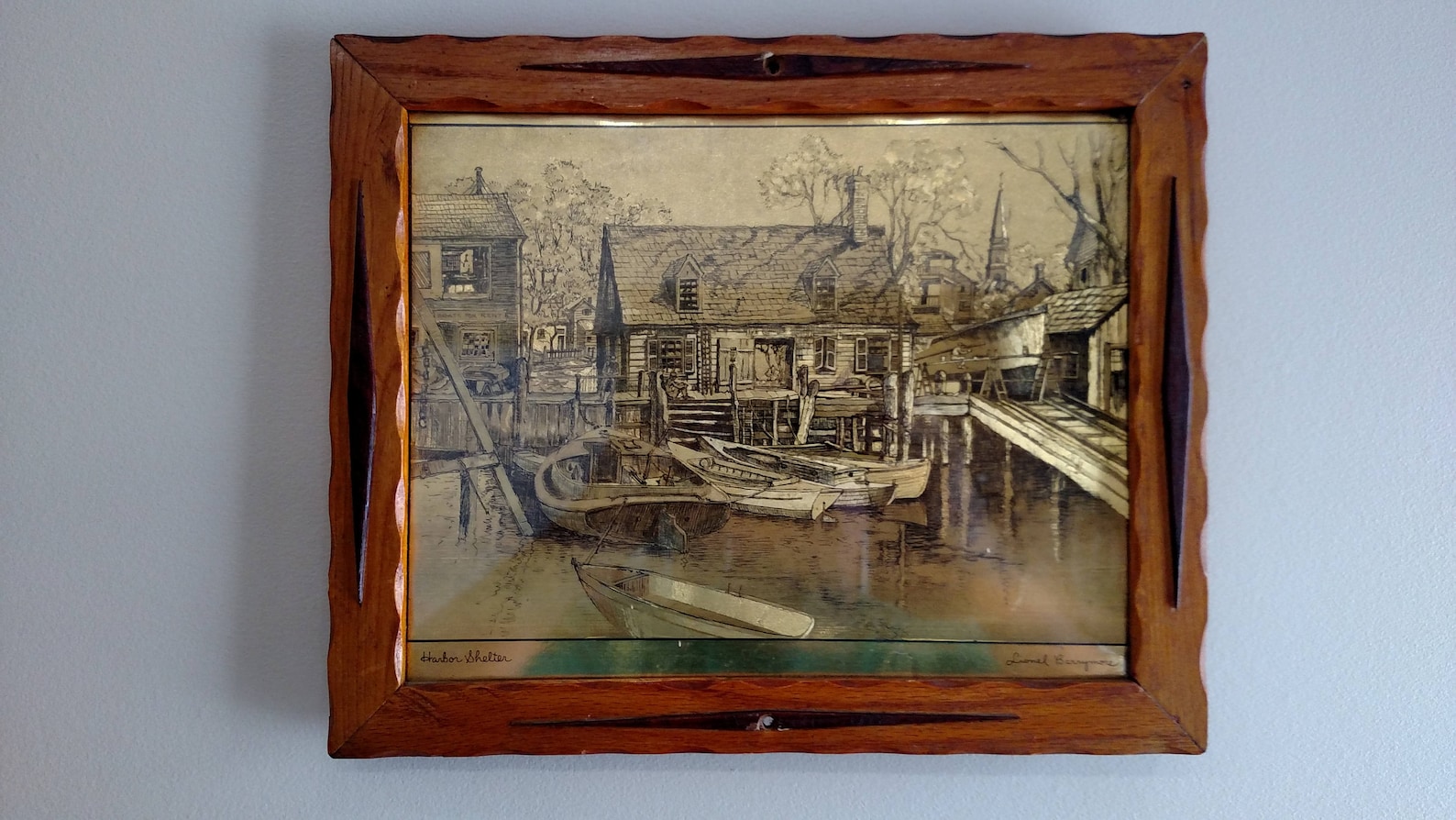 Vintage Lionel Barrymore Harbor Shelter gold Etsy